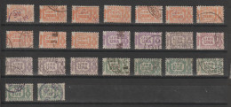 REGNO: 1927/32  PACCHI  POSTALI  -  LOTTICINO  23  VALORI  1/2  DX. US. RIPETUTI  -  SASS. 28//31 - Paketmarken