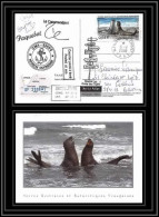 2792 ANTARCTIC Terres Australes (taaf)-carte Postale Dufresne 2 Signé Signed Op 2008/1 Crozet N° 509 2008 Sea Elephant - Covers & Documents