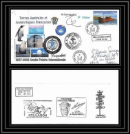 2782 Helilagon Terres Australes TAAF Lettre Cover Dufresne 2 Signé Signed Op 2008/1 Kerguelen 13/4/2008 N°503 - Helicopters