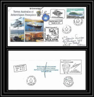 2714 ANTARCTIC Terres Australes TAAF Lettre Cover Dufresne 2 Signé Signed Op 2007/2 St Paul N°455 Helilagon - Helikopters