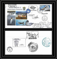 2721 ANTARCTIC Terres Australes TAAF Lettre Cover Dufresne 2 Signé Signed Marégraphe N°466 8/11/2007 Crozet Helilagon - Elicotteri