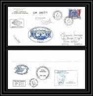 2677 ANTARCTIC Terres Australes TAAF Lettre Cover Dufresne 2 Signé Signed Op 2007/1 KERGUELEN 10/4/2007 N°471 - Storia Postale