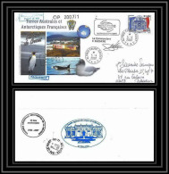 2674 ANTARCTIC Terres Australes TAAF Lettre Cover Dufresne 2 Signé Signed Op 2007/1 Crozet 5/4/2007 N°471 - Briefe U. Dokumente