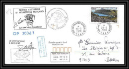 2570 ANTARCTIC Terres Australes TAAF Lettre Cover Dufresne 2 Signé Signed OP 2006/1 KERGUELEN N°410 29/3/2006 - Antarctic Expeditions