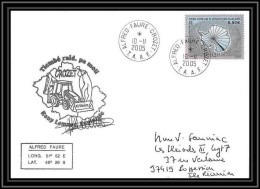 2528 ANTARCTIC Terres Australes TAAF Lettre Cover Dufresne 2 43 ème Mission 10/11/2005 N°434 Signé Signed - Lettres & Documents