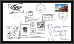 2436 Dufresne 2 Signé Signed N°384 23/3/2004 ELEC MASTER GROUP ANTARCTIC Terres Australes (taaf) Lettre Cover Helilagon - Helicopters