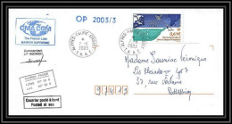 2415 Dufresne 2 Signé Signed Op 2003/3 N°338 7/11/2003 ANTARCTIC Terres Australes (taaf) Lettre Cover - Antarctic Expeditions