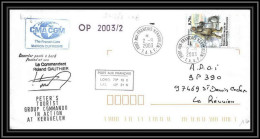 2404 Dufresne 2 Signé Signed Op 2003/2 Crozet 2/9/2003 N°352 ANTARCTIC Terres Australes (taaf) Lettre Cover - Covers & Documents