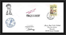 2347 ANTARCTIC Terres Australes TAAF Lettre Cover Dufresne 2 8/8/1995 Paquebot Signe Signed Souliman - Storia Postale