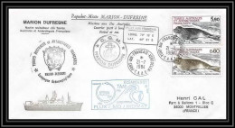 2277 ANTARCTIC Terres Australes TAAF Lettre Cover Dufresne OP 84/4 21/7/1984 Phoque Seal - Covers & Documents