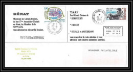 2281 ANTARCTIC Terres Australes TAAF Lettre Cover Dufresne 23/6/1994 Sénat Chiens Traineau Dog - Covers & Documents
