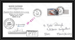 2252 ANTARCTIC Terres Australes TAAF Lettre Cover Dufresne OP 83/1 Signé Signed 4/12/1982 Coin De Feuille Sea Leopard - Storia Postale