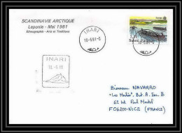 2046 ARCTIC Finlande (Finland Suomi) Lettre (cover) Inari Laponie 18/5/1981 - Scientific Stations & Arctic Drifting Stations