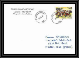 2047 ARCTIC Finlande (Finland Suomi) Lettre (cover) Inari Laponie 28/5/1981  - Scientific Stations & Arctic Drifting Stations