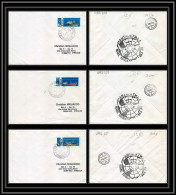 2025 Antarctic Russie (Russia Urss USSR) Lettre (cover) 25/01/1975 Lot De 3 - Onderzoeksstations