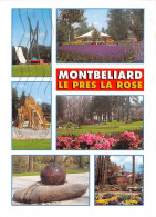 MONTBELIARD Le Parc Le Pres La Rose L Horloge Solaire Le Kiosque Le Dinosaure La Fontaine 3(scan Recto-verso) MA1114 - Montbéliard