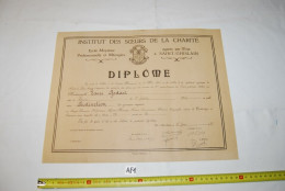 AF1 Diplôme - Soeurs - Saint Ghislain - 1938 Mons - Diplomi E Pagelle