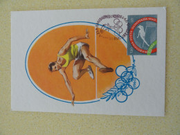 CARTE MAXIMUM CARD SAUT EN HAUTEUR JEUX OLYMPIQUES 1960 - Athlétisme