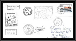 3016 Helilagon Dufresne Signé Signed Op 2010/2 Crozet 25/8/2010 N°563 ANTARCTIC Terres Australes (taaf) Lettre Cover - Helikopters