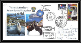 2970 ANTARCTIC Terres Australes TAAF Lettre Dufresne Signé Signed St Paul Portes Ouvertes 7/12/2009 N°516 Fou Bird - Expéditions Antarctiques