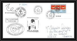 2900 Dufresne 2 Signé Signed OP 2009/1 N°526 30/9/2003 KERGUELEN Helilagon Terres Australes (taaf) Lettre Cover Semeuse - Hubschrauber