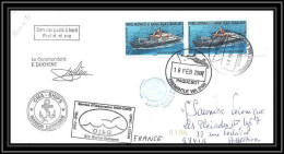 2884 ANTARCTIC Terres Australes TAAF Lettre Dufresne 2 Signé Signed Fremantle 16/2/2009 Oiso Ipev Insu Cnrs N°520 - Cartas & Documentos