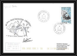 2808 ANTARCTIC Terres Australes TAAF Lettre Dufresne 2 Signé Signed St Paul N°506 45 ème Mid Winter 21/6/2008 - Antarctic Expeditions