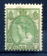 1908-21 OLANDA N.81 MNH ** Effigie Di Regina Guglielmina, 60c. Oliva E Verde - Nuovi