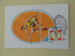 CARTE MAXIMUM CARD SAUT EN HAUTEUR JEUX BALKANIQUES 1964 - Athlétisme