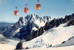 CHAMONIX MONT BLANC Telepherique De L Aiguille Du Midi 13(scan Recto-verso) MA1156 - Chamonix-Mont-Blanc