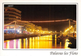 PALAVAS LES FLOTS Feerie Nocturne Et Jeux De Lumieres Avec L Eau Du Canal 19(scan Recto-verso) MA1155 - Palavas Les Flots