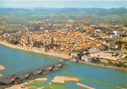 PONT SAINT ESPRIT La Porte D Or De La Provence Vue Aerienne Sur La Ville 19(scan Recto-verso) MA1173 - Pont-Saint-Esprit