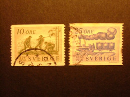 90 SUECIA SUEDE 1956 / FEROCARRILES / YVERT 411 / 12 FU Incomplet - Oblitérés