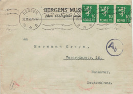 Nils Knaben Bergen Museum 1940 > Kreye Hannover - Zensur OKW Ab (Berlin) - Cartas & Documentos