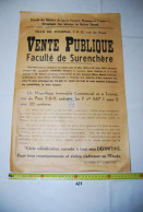 AF1 Affiche - Vente Publique Notaire - Tournai - Notaire Gérard - 1959 N°3 - Affiches