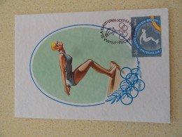 CARTE MAXIMUM CARD NATATION JEUX OLYMPIQUES 1960 - Natation