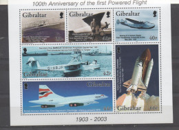 Gibraltar Histoire De L' Aviation -First Powered Flight XXX 1903- 2003 - Gibilterra