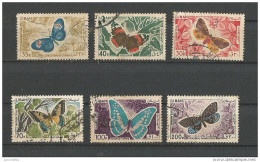 Lebanon    - 1965  -   Butterfly - 6 Different  - Used. ( OL 27/10/2013. ) - Lebanon