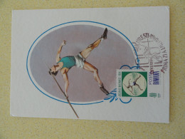 CARTE MAXIMUM CARD LANCER DE JAVELOT JEUX BALKANIQUES 1964 - Athlétisme