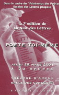 # THEME - PROGRAMMES / 62000 ARRAS - POETE TOI-MÊME En 2001 - Programas