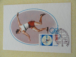 CARTE MAXIMUM CARD LANCER DE DISQUE  JEUX BALKANIQUES 1964 - Athlétisme