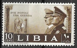 LIBIA - 1941 - MUSSOLINI E HITLER - C. 10 - NUOVO MNH**(YVERT 87 - MICHEL 117 - SS LIBIA 172) - Libya