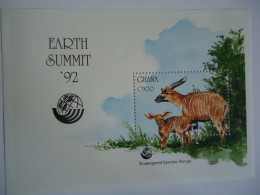 GHANA  MNH SHEET  STAMPS  1992 ANIMALS - Otros & Sin Clasificación