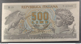 BANKNOTE ITALIA 500 LIRE 1966 STAMMATI GUBBELS SIGNORETTI UNCIRCULATED - 500 Lire
