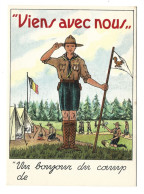 ***  VIENS AVEC NOUS...  ***   -  Un Bonjour Du Camp De ..........  -  Zie / Voir / See / Scan's - Scouting