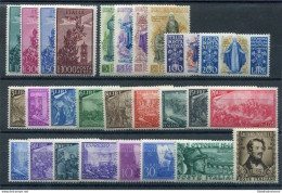 1948 Italia Repubblica , Francobolli Nuovi , Annata Completa 27 Valori, MNH** - Vollständige Jahrgänge