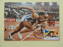 CARTE MAXIMUM CARD COUREUR JEUX OLYMPIQUES GRECE 1992 - Athlétisme