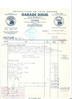 2 Factures 1955-64 / 68 MULHOUSE / Garage DIESEL KLUFTS BINDNER / Pub BOSCH SIGMA EGLO - Automobilismo