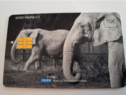 SPAIN / SMART/ CHIP  € 10,- ELEPHANTS/ OLIFANT/ ISERN/HOSPITAL CARD/ LOW TIRAGE / MINT       ** 16590** - Sonstige & Ohne Zuordnung