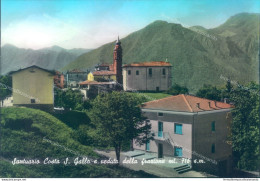 L389 Cartolina Santuario Costa S.gallo E Veduta Della Frazione Prov Di Bergamo - Bergamo